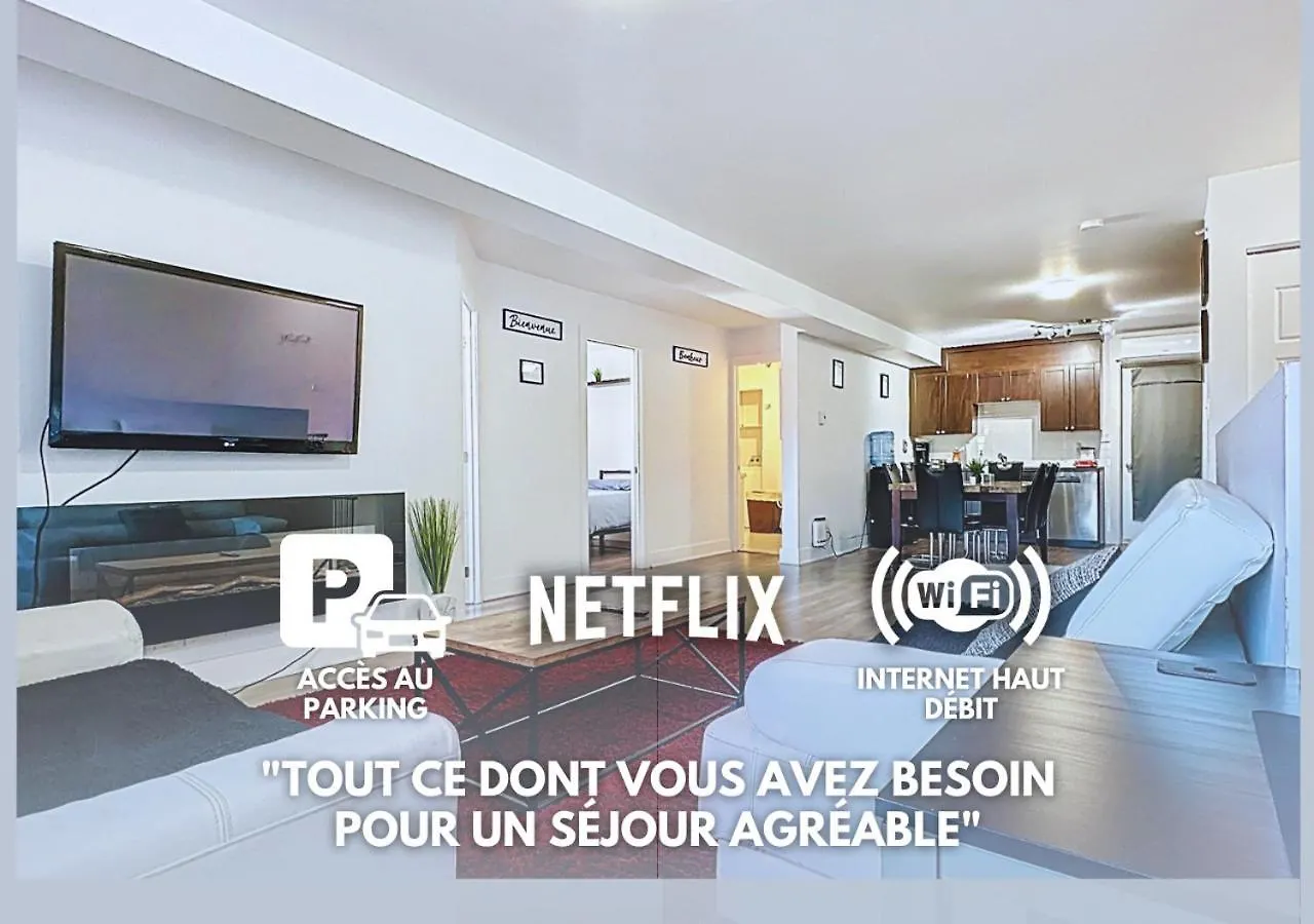 Elegant Et Cosy - 2 Chambres Bien Equipe Et Parking Gratuit Montreal